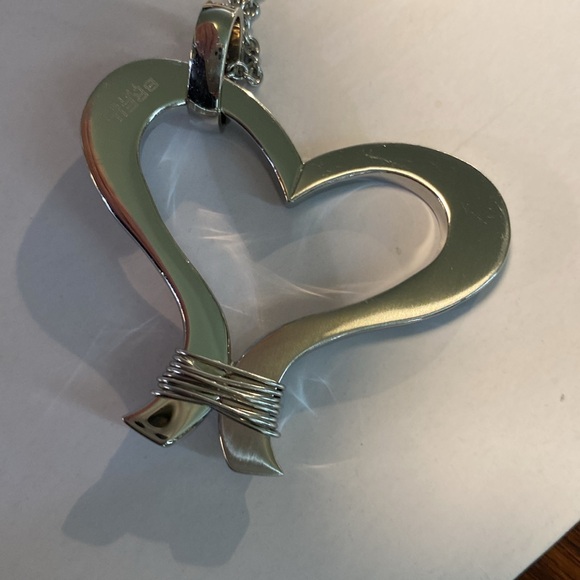 Floating Breil Heart Necklace w/ 16 in.chain - Picture 4 of 6
